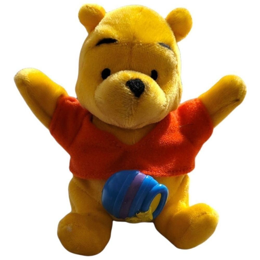 Vintage Fisher Price Disney Wind And Wiggle Pooh Bear Plush